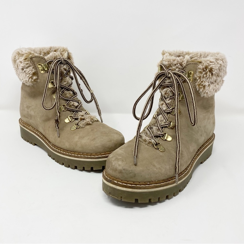 Avellini Womens’ Portugal made Cozy-Lined Lace-Up Boots